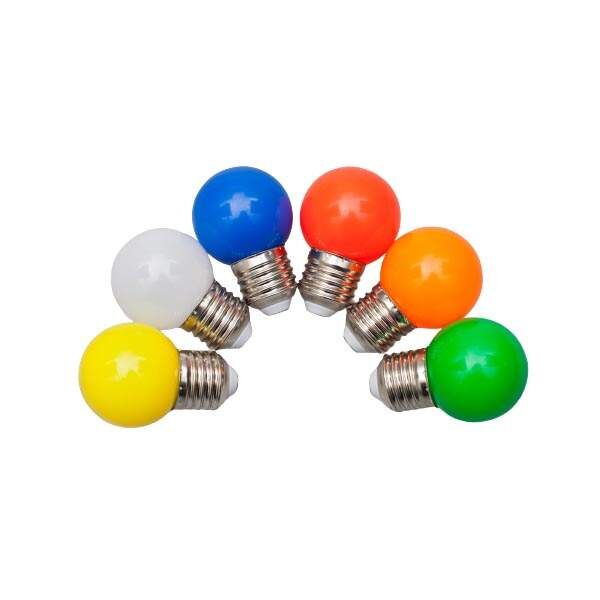 Colored Bulbs LED G45 1W E27